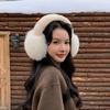 Новые меховые наушники из натурального меха лисы для женщин, милые, теплые, закрывающие уши, на креплении из меха кролика рекс, утолщенная защита ушей, для путешествий, Китай