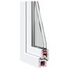 Basement Window RISOR 110 x 60 cm PVC and Glass White