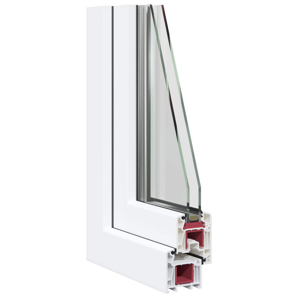 Basement Window RISOR 60 x 100 cm PVC and Glass White