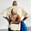 Extralarge pure cotton Tshirt with Dragon Ball Z character design featuring anime print for summer 2026