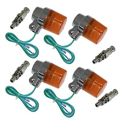 MADMAX Универсальный круглый европейский поворотник оранжевый с крепежным кронштейном (шорты) Набор из 4 штук