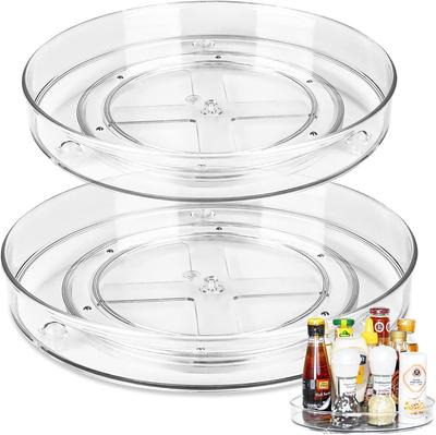Lazy Susan поворотный органайзер, поворотный органайзер для холодильника 23 см 27 см полка для специй вращающаяся для кухонного шкафа холодильника
