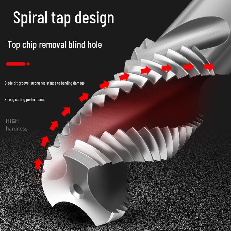 Метрический набор метчиков и винтов из нержавеющей стали: Саморезы, Воротник для метчика, Плашкодержатель, Спиральная и Прямая канавка, M2-M24
