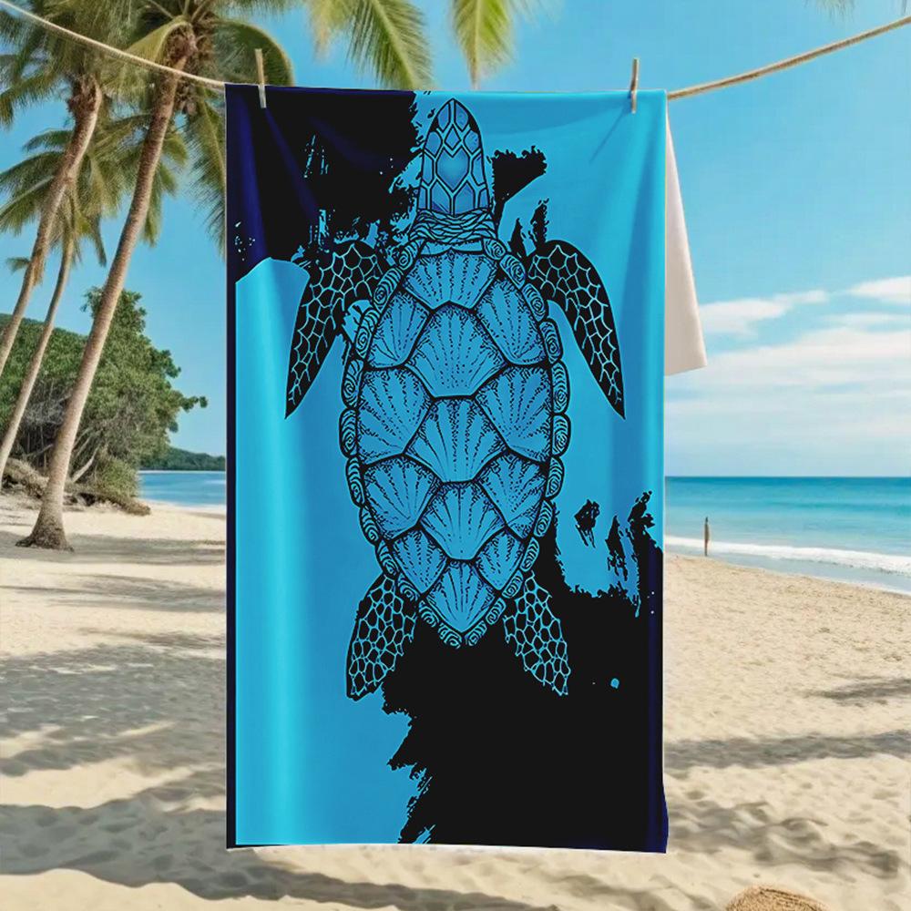 Новое двухстороннее бархатное пляжное полотенце, поддерживающее полотенце для серфинга, спортивное полотенце