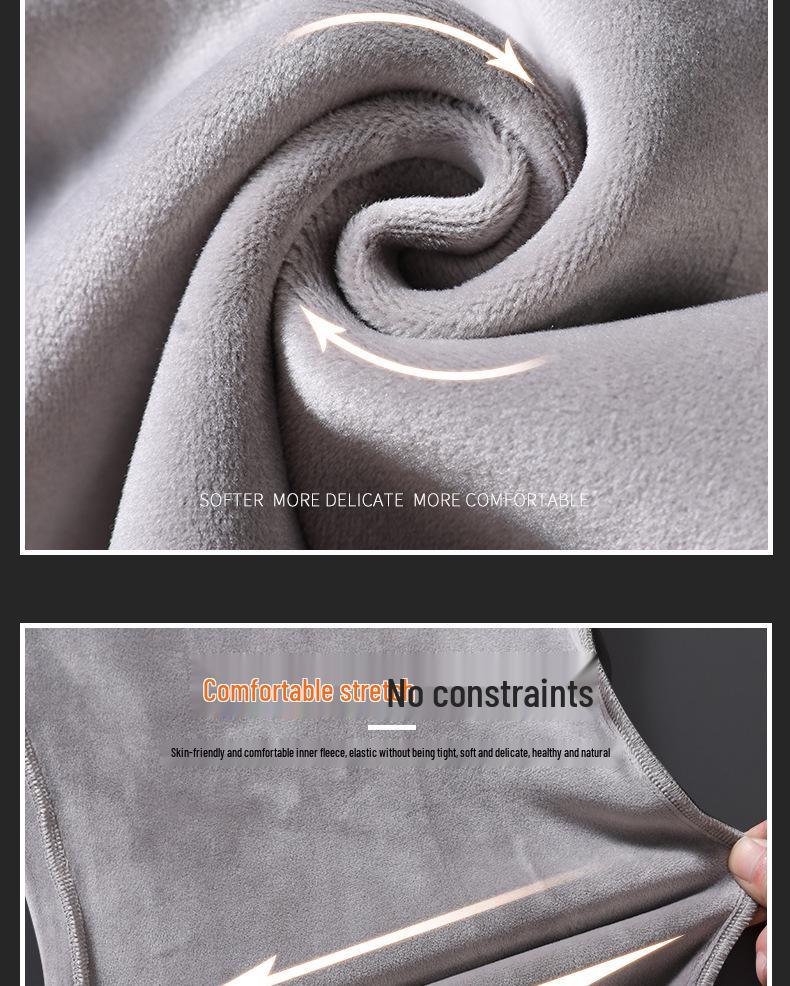 Мужской зимний свитер на флисовой подкладке, теплый вязаный облегающий базовый слой из шенилла.