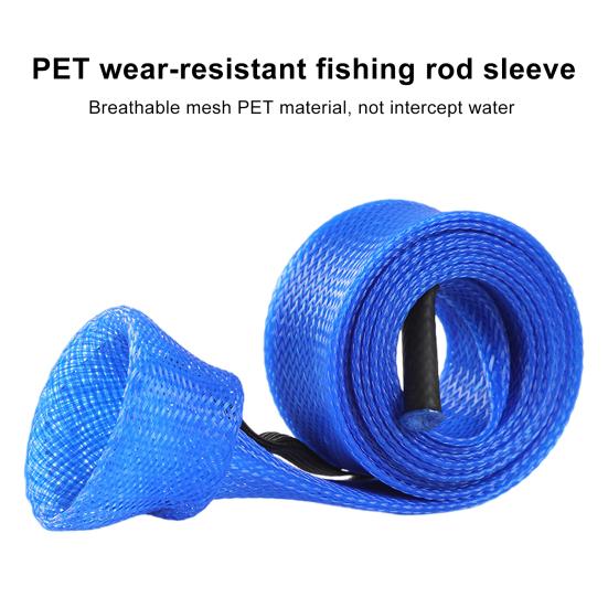 Чехол для удочки 170 см с наконечником с заглушкой, эластичная дышащая сетка, легкая складная защита для удочки, аксессуары для рыбалки