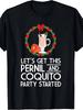 Men's & 's Puerto Rican Christmas T-Shirt - Pernil & Coquito Party Design with Traditional Puerto Ri