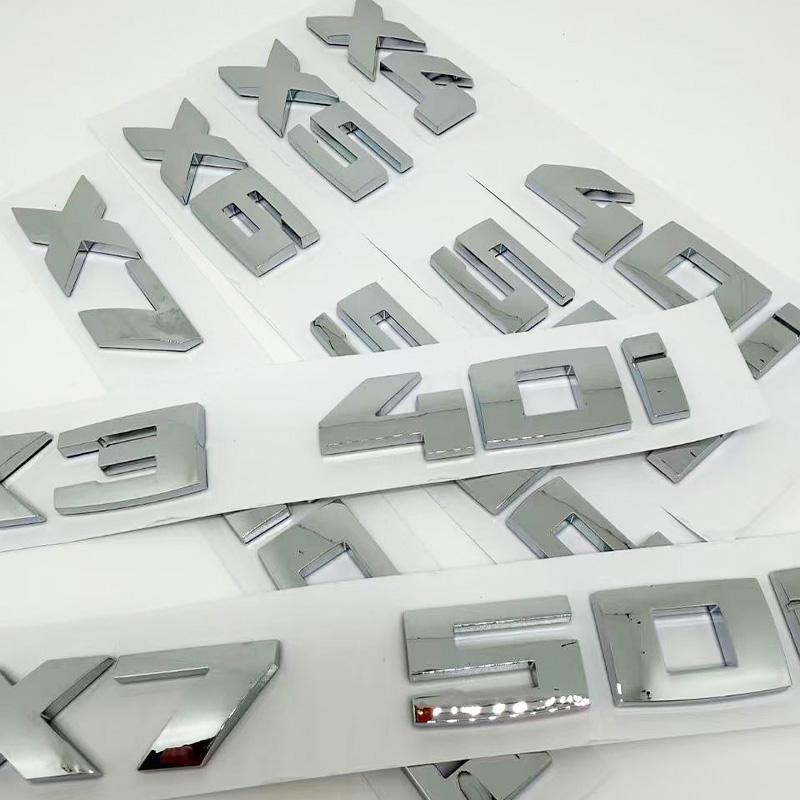 Применимо к 3D M X7M50i X7M50d X7M60d X7M60i Номера ABS Эмблема для X7 Серии E70 G05 Внешний Декор Багажника Автомобиля Наклейка Логотип