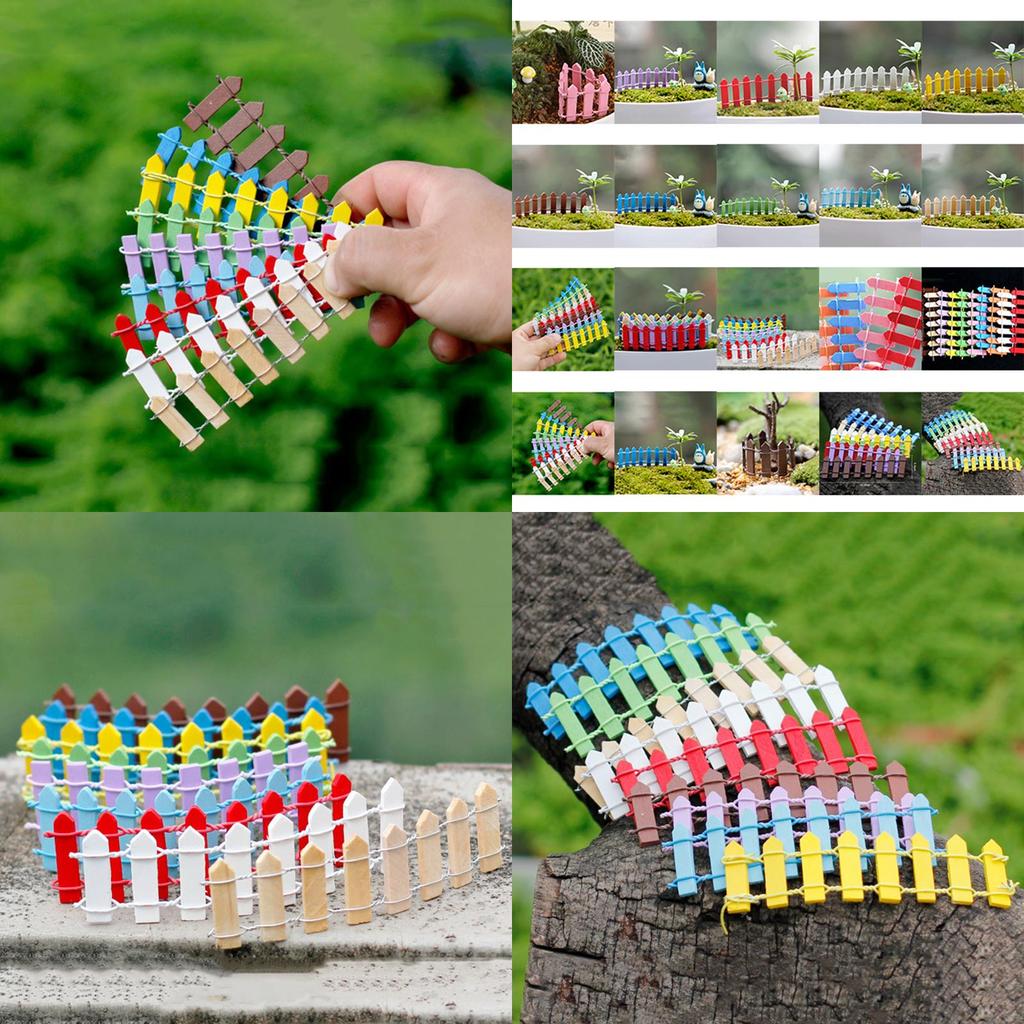 Очаровательный мини-заборчик из дерева для сказочных садов и домашнего декора, микроландшафта