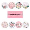 50-500pcs 1 Inch Flower Thank You Stickers Seal Label Handmade Stickers Scrapbooking for Gift Envelope Seals Stickers