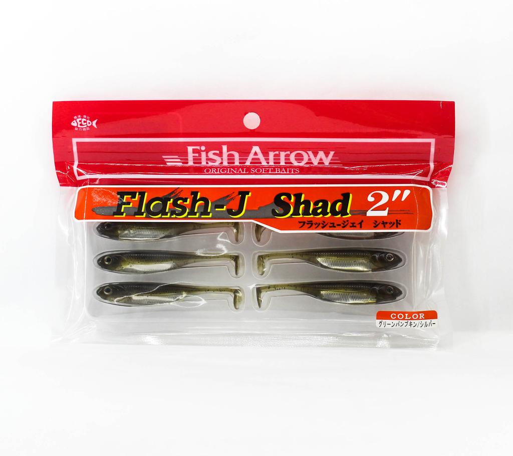 Fish Arrow Мягкая приманка Flash J Shad 2 дюйма, 8 шт. в упаковке #01 (1659 г.)