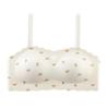 Traceless steel rim tube top underwear women's summer thin small breasts gather anti-sagging removable shoulder straps non-slip bra