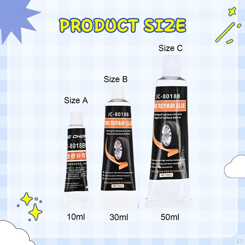 Клей для ремонта шин Герметик Заполнитель Черный Высокая адгезия Инструменты для прокола шин Gule