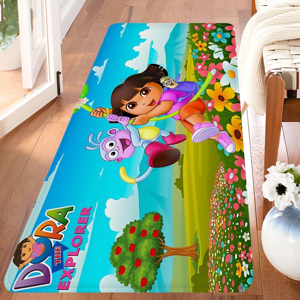 Funny D-Dora Classic Anime Floor Mat Rectangle Anti-slip Home Soft Badmat Front Door Indoor Outdoor Mat Welcome Doormat