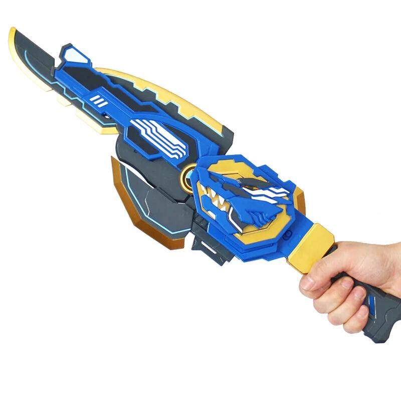 Three Mode Mini Force Transformation Sword Toys with Sound and Light Action Figures MiniForce X Deformation Weapon Gun Toy