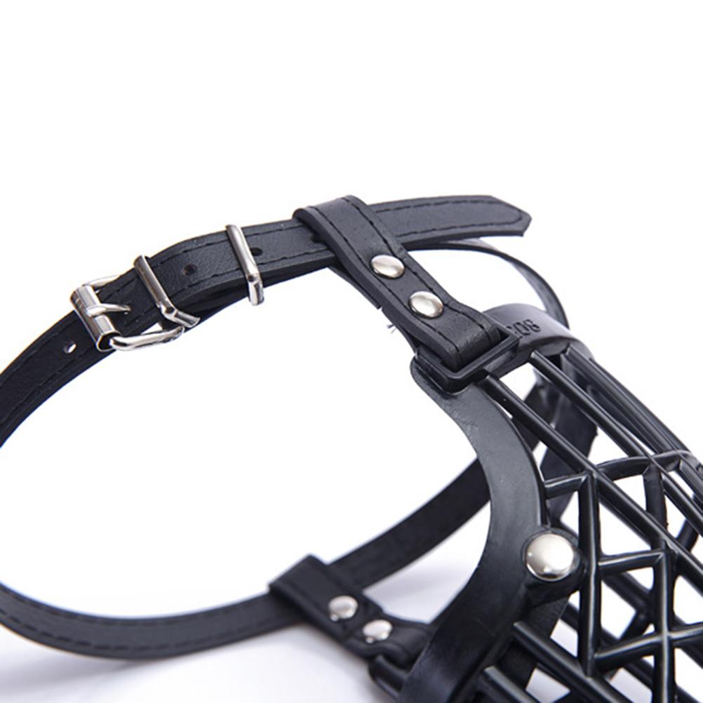1 шт. Черный регулируемый намордник для дрессировки собак, лая, укуса, жевания
