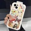 Классический аниме C-Candy C-Candy Кожаный чехол для телефона Для IPhone 16 15 14 13 12 11 Pro Max Plus Ударопрочный чехол