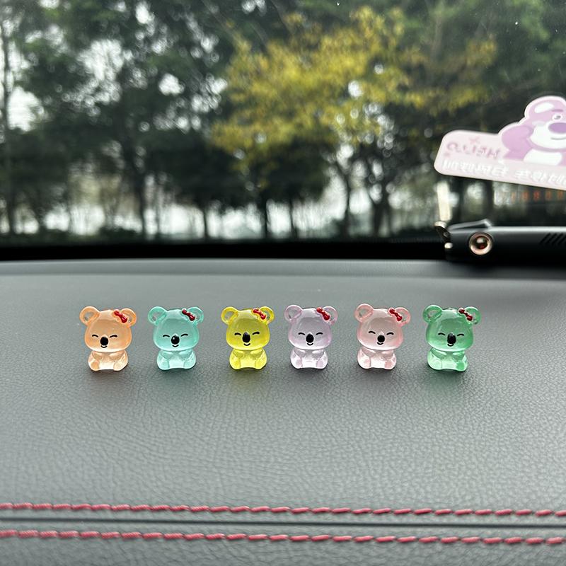 1 шт. красочные светящиеся коалы микро ландшафтные аксессуары уличный миниатюрный декор светящийся в темноте украшение для сада своими руками фея