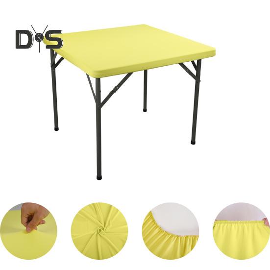 2 шт. эластичная скатерть на подгонку 34x34 дюйма квадратная скатерть с эластичным краем однотонная скатерть для кухни обеденной зоны пикника патио на открытом воздухе