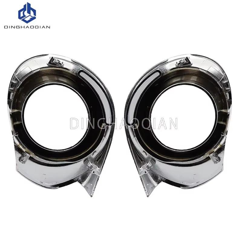 Car Front Fog Light Cover Lower Bumper Black Foglight Hole Grilles Decoration Bezel Fit for Toyota Prius c Aqua 2015 2016 2017