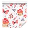 Watercolor Cupcakes Wallpaper for Living Room and Bedroom 50x1000