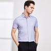 DP Ironless plaid short sleeved shirt for business, casual, easy to maintain, middle-aged men's shirt for simple commuting