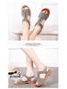 2025 Women's Chunky Heel Summer Sandals: Open Toe, Thick Bottom, Korean Style, Zipper Closure