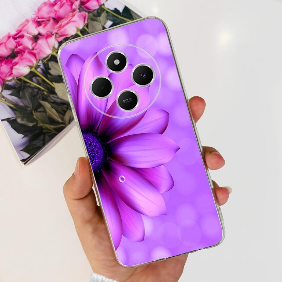 Чехол для Xiaomi Redmi 14C Милый Кот Бабочка Расписной Чехол Прозрачный Силиконовый Мягкий ТПУ Чехол для Телефона Для Xiaomi Redmi 14C Redmi14C Чехлы