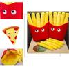 Charming Cartoon Plush Cute French Fries And Pizza Pillow For Cozy Snuggles