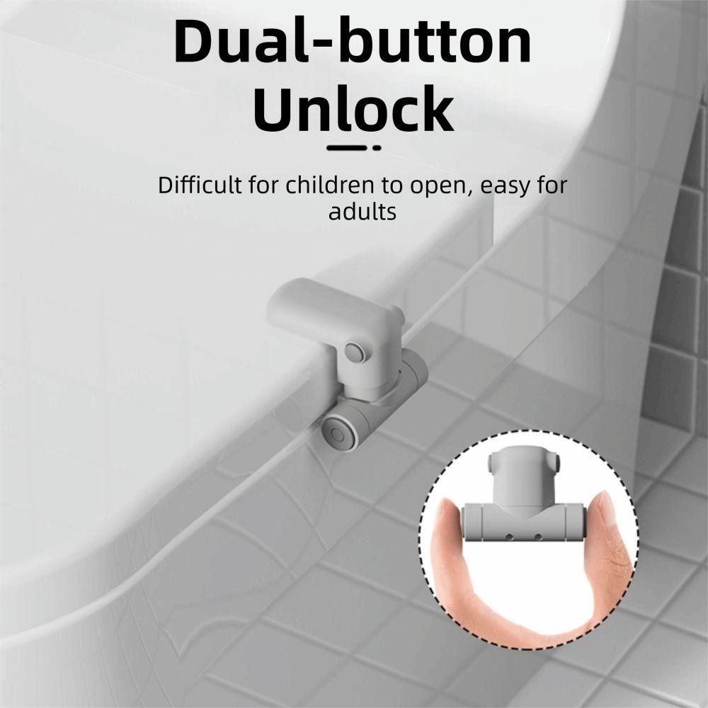 Self Adhesive Toilet Locks Baby Proof Toilet Seat Locks for Toddler Child Safety Lock  Kids Safety