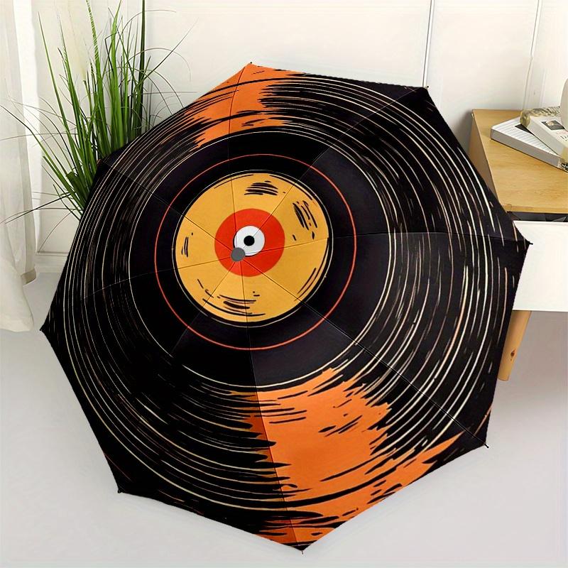 Vibrant Vinyl: The Ultimate Music Lover's Collectible Disc Umbrella, Christmas Gift Y365