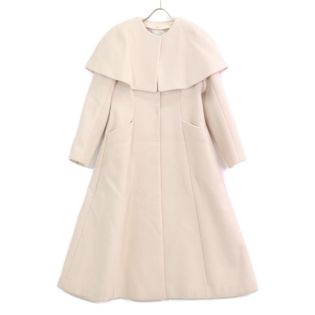 CELFORD CWFC215065 Ivory Cape Dress Coat Coat 36 IvoryUsed