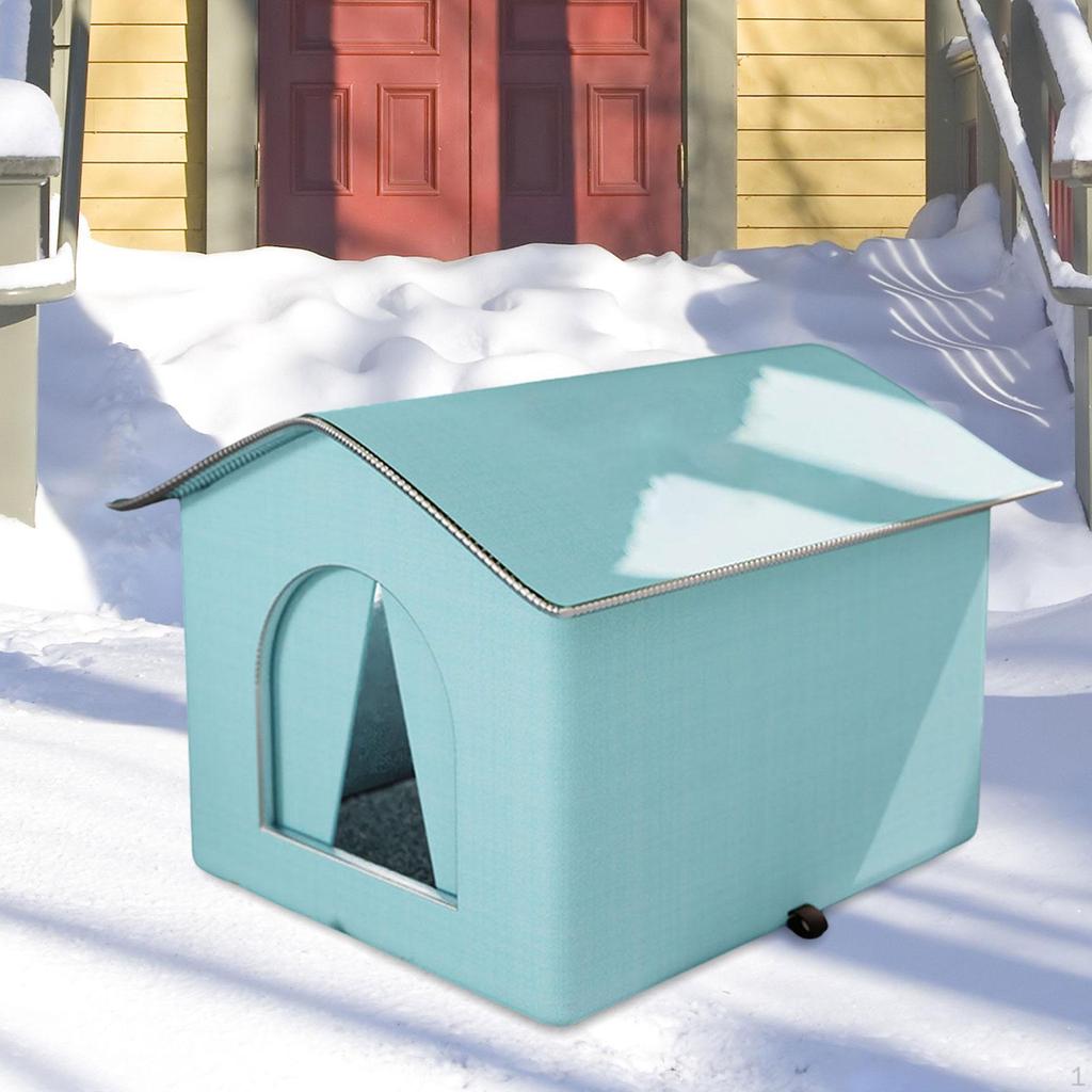 Кошачий домик для уличных кошек, приют для бродячих кошек, лежанка для собак, утепленная, водонепроницаемая пещера для котят