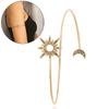Zircon Rhinestone Star Moon Upper Arm Cuff Bangles For Women Adjustable Jewelry
