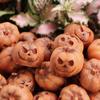 20Pcs Resin Halloween Pumpkin Decoration Reusable Scary Mini Fake Simulation Pumpkin Creative Funny Halloween Ornaments Festival