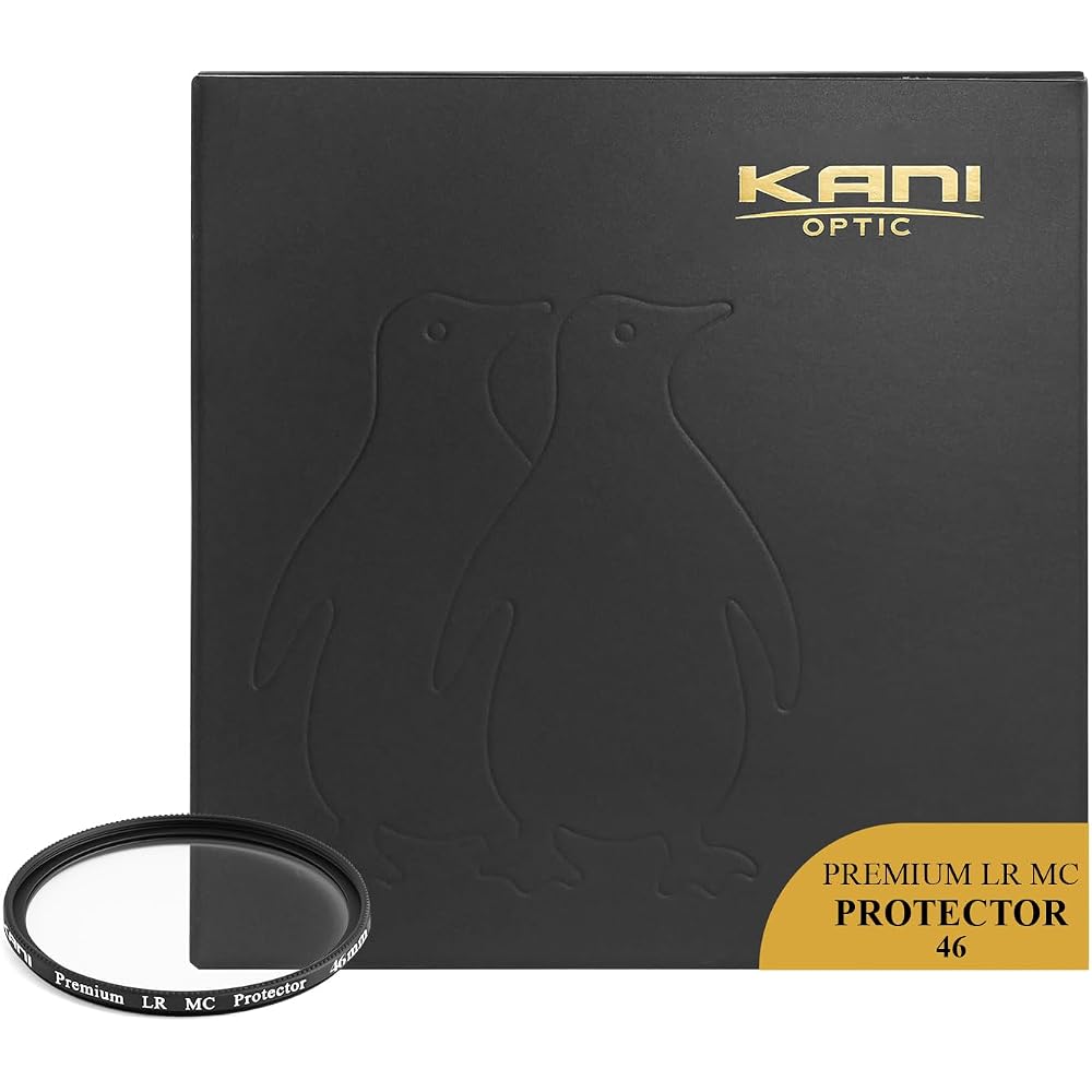KANI 46mm Lens Protection Filter Premium LR MC Protector: Features super white glass, premium coating, 0.2% low reflection, slim frame, water-repellen