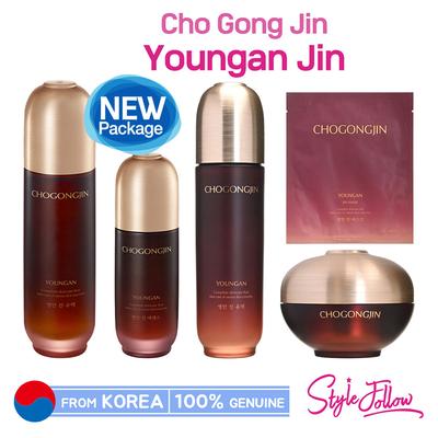 Чогончжин Ёнган Джин (Тонер 150мл / Крем для глаз 30мл / Эссенция 50мл / Эмульсия 120мл / Крем 60мл / Маска 18г)