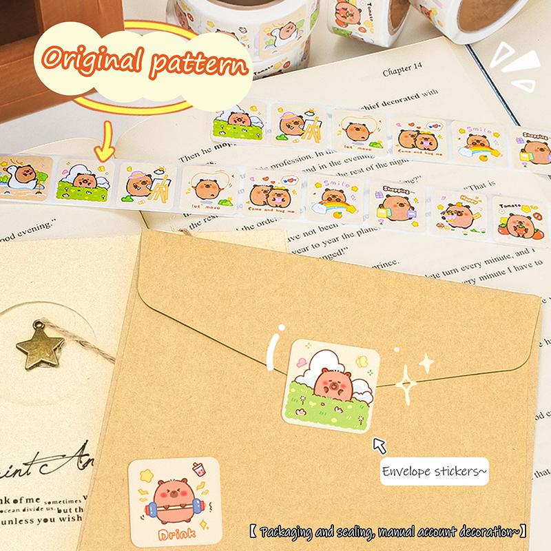 300/500 наклеек мультфильм капибара граффити наклейка для бутылки с водой ноутбук чемоданы наклейки для ноутбука украшение детская награда подарок игрушка