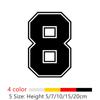 Figures 8 Racing Number Decal Helmet Racing Vinyl Cut Decals Motorcycle Accessories Car Sticker