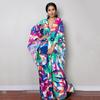 2022 Print Cover-ups Sexy Deep V-neck Summer Beach Dress Tunic Kaftan Women Beachwear Swimsuit Cover Up Robe De Plage Q1289