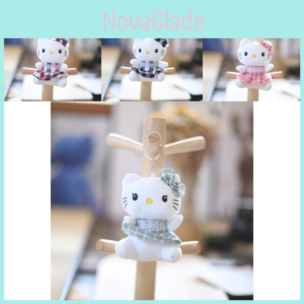 Ultra-soft Short Plush Cat Stuffed Animal Keychain Adorable Mini Toy Doll