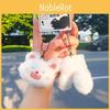 Cute And Cozy Plush Cat Keychain Duo With Magnetic Design For Easy Attachment