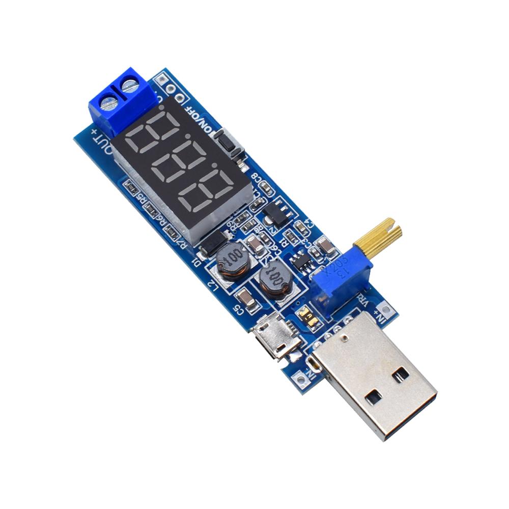LIZAO XY-UPA DC-DC USB Повышающе-понижающий преобразователь 1 В вход, 1,1 В-11 В выход, регулируемый, модуль источника питания