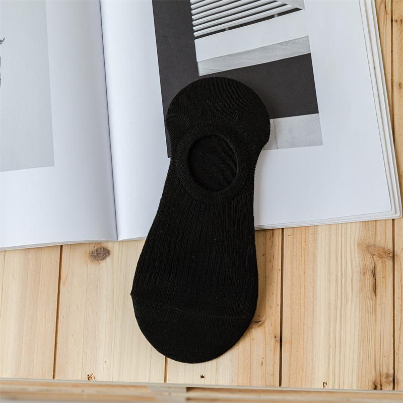 Женские полосатые носки-лодочки, однотонные носки в стиле ретро, женские дышащие невидимые носки, 1/4 ПАРЫ