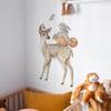 Cartoon Animal Sika Deer Fox Rabbit Children's Room Kindergarten Background Decorative Wall Stickers Room Decoration