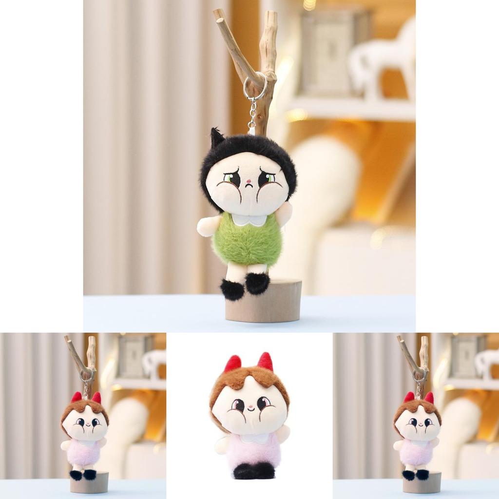 Cartoon Plush Toy Crybaby Doll Keychain Soft Stuffed Toy For Kids And Collectors