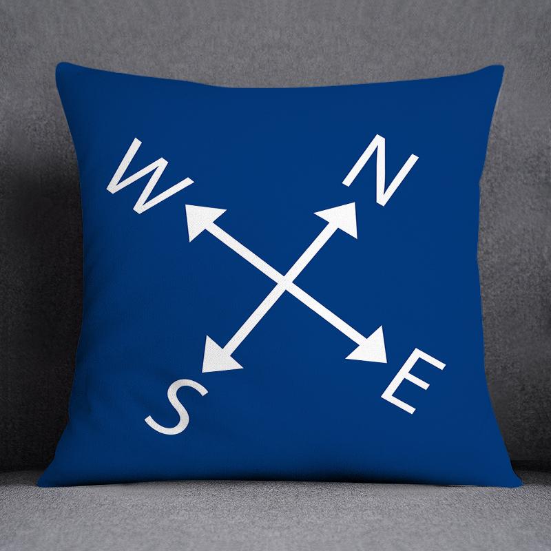 Pillowcases Home Office Decor Cushion Covers Blue Mermaid Sailor Marines