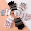 Children's Warm Knitted Gloves
