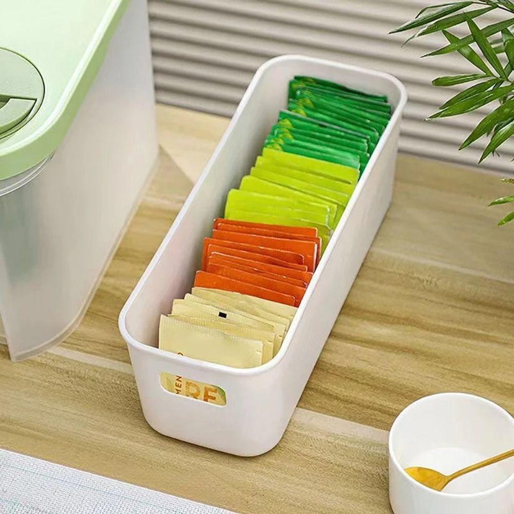 Large Capacity Kitchen Organizer Bin Coverless Organizer Containers Portable Storage Drawer