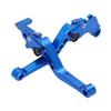 Nakira Honda Universal Brake Lever Clutch Levers Monkey 125 Grom NS-1 CBR400R CB400F with 6 Levels Adjustment (Blue)